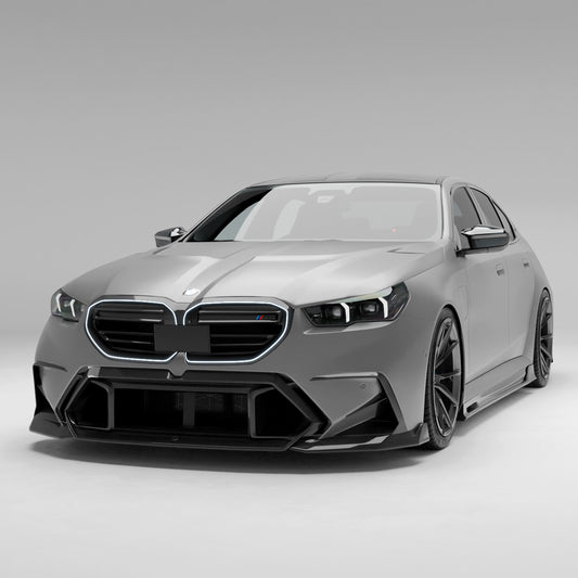 Revozport BMW M5 G90 Carbon Fiber Front Lip Splitter
