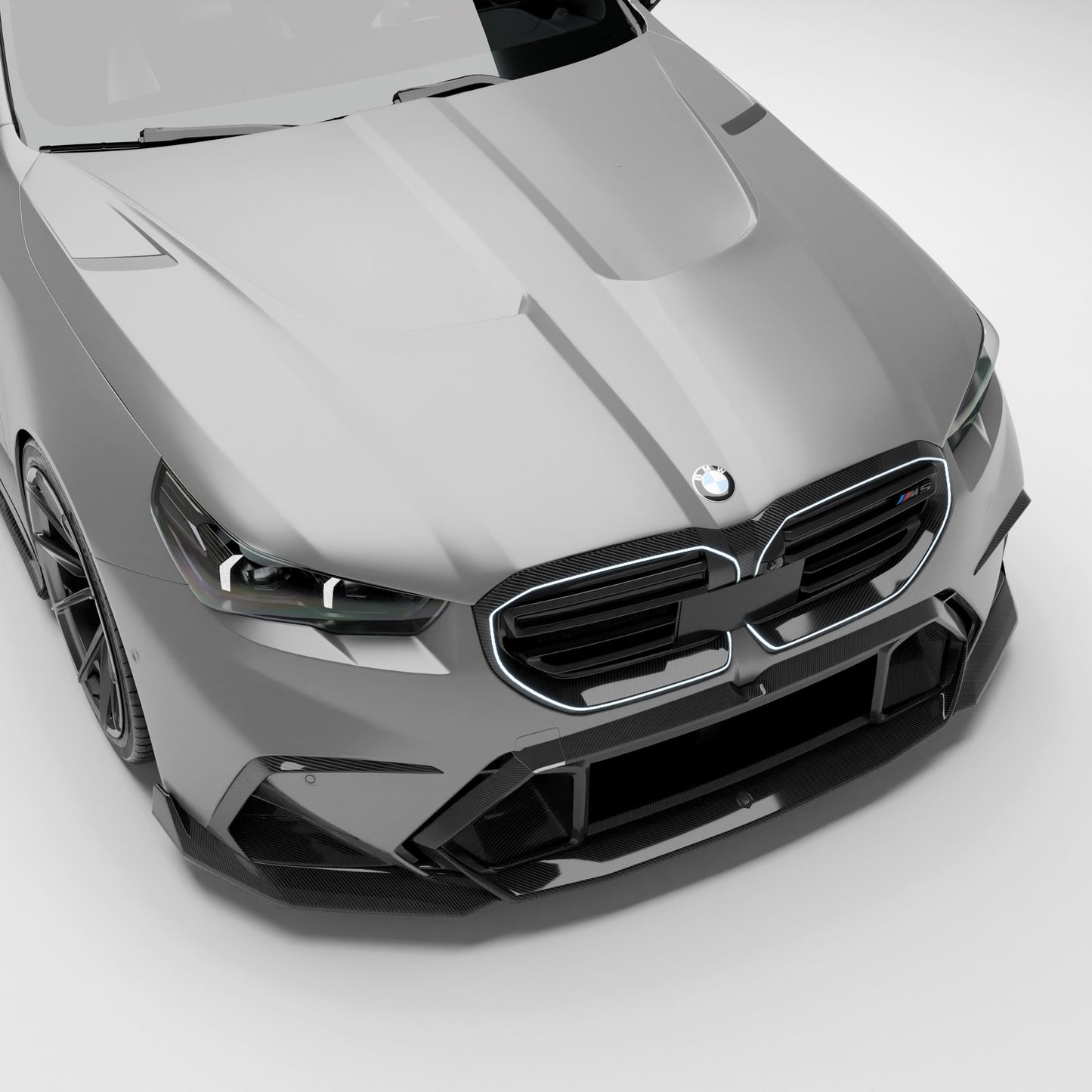 Revozport BMW M5 G90 Carbon Fiber Hood Engine Cover