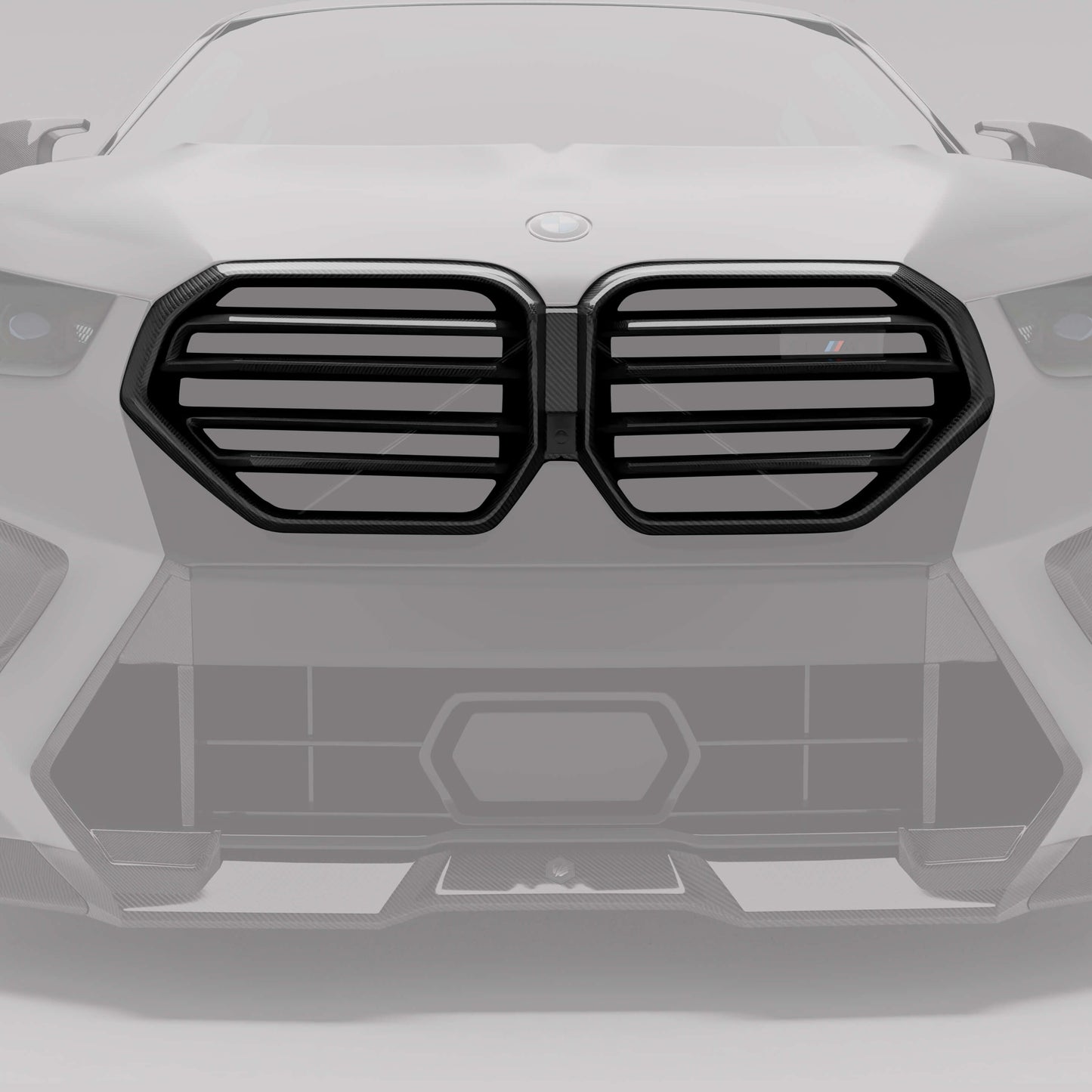 Revozport Carbon Fiber Front Grille for BMW X6M F96 LCI