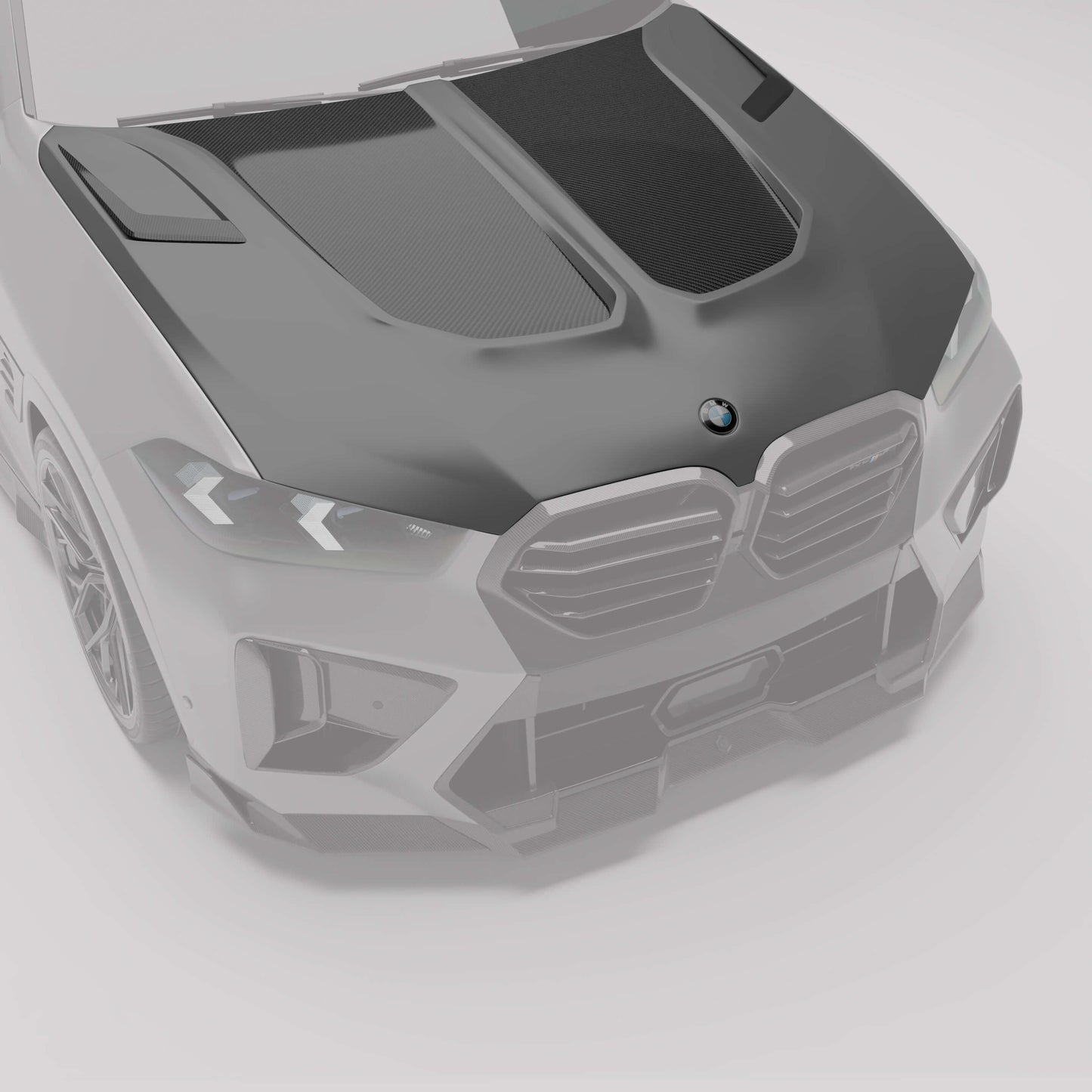 Revozport BMW X6M F96 LCI Carbon Fiber Hood