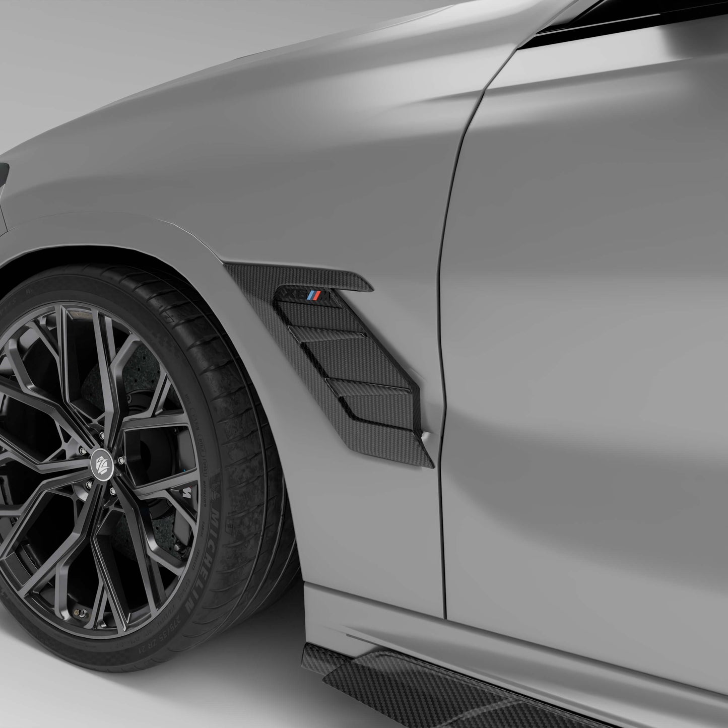 Revozport BMW X6M F96 LCI Carbon Fiber Side Vents