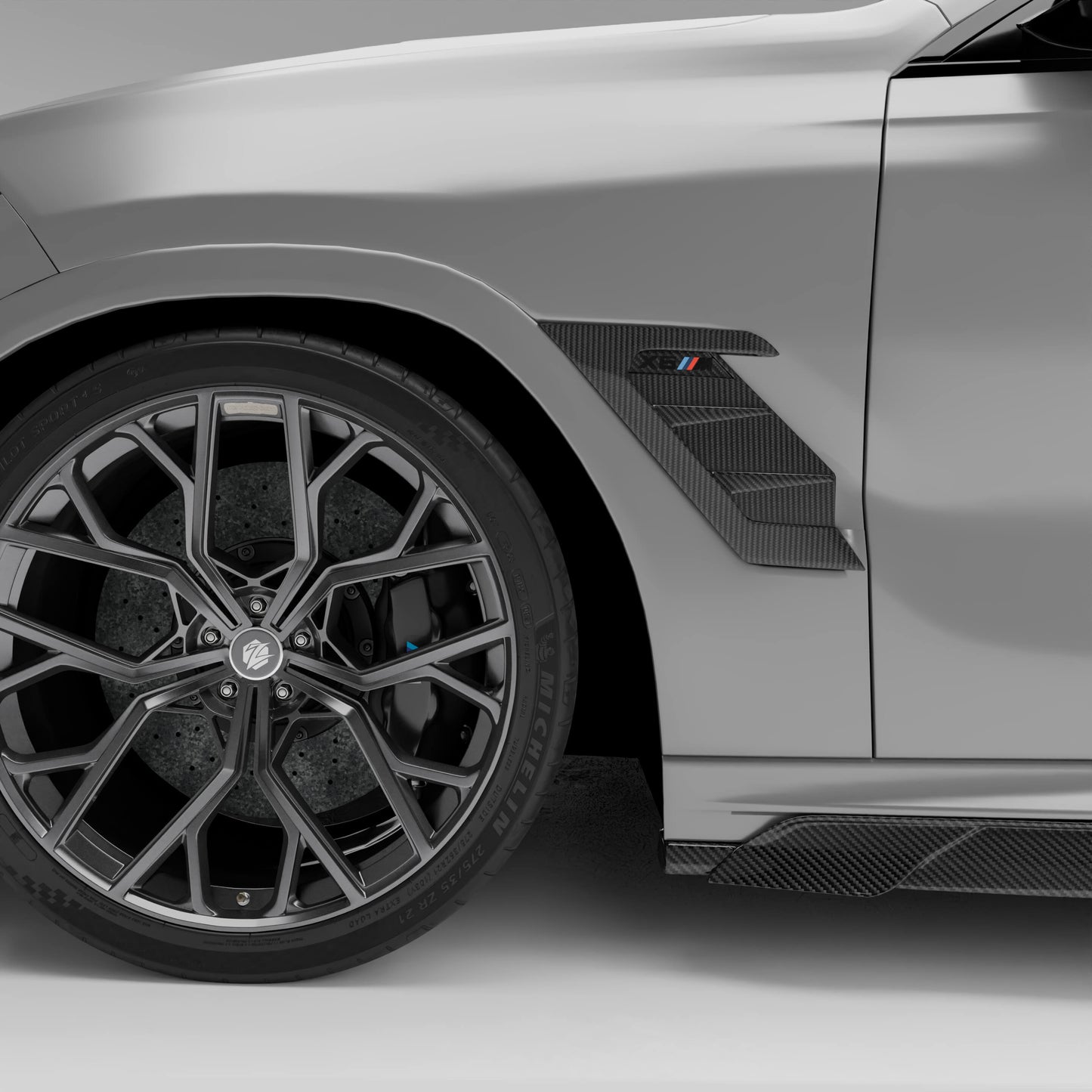 Revozport BMW X6M F96 LCI Carbon Fiber Side Vents