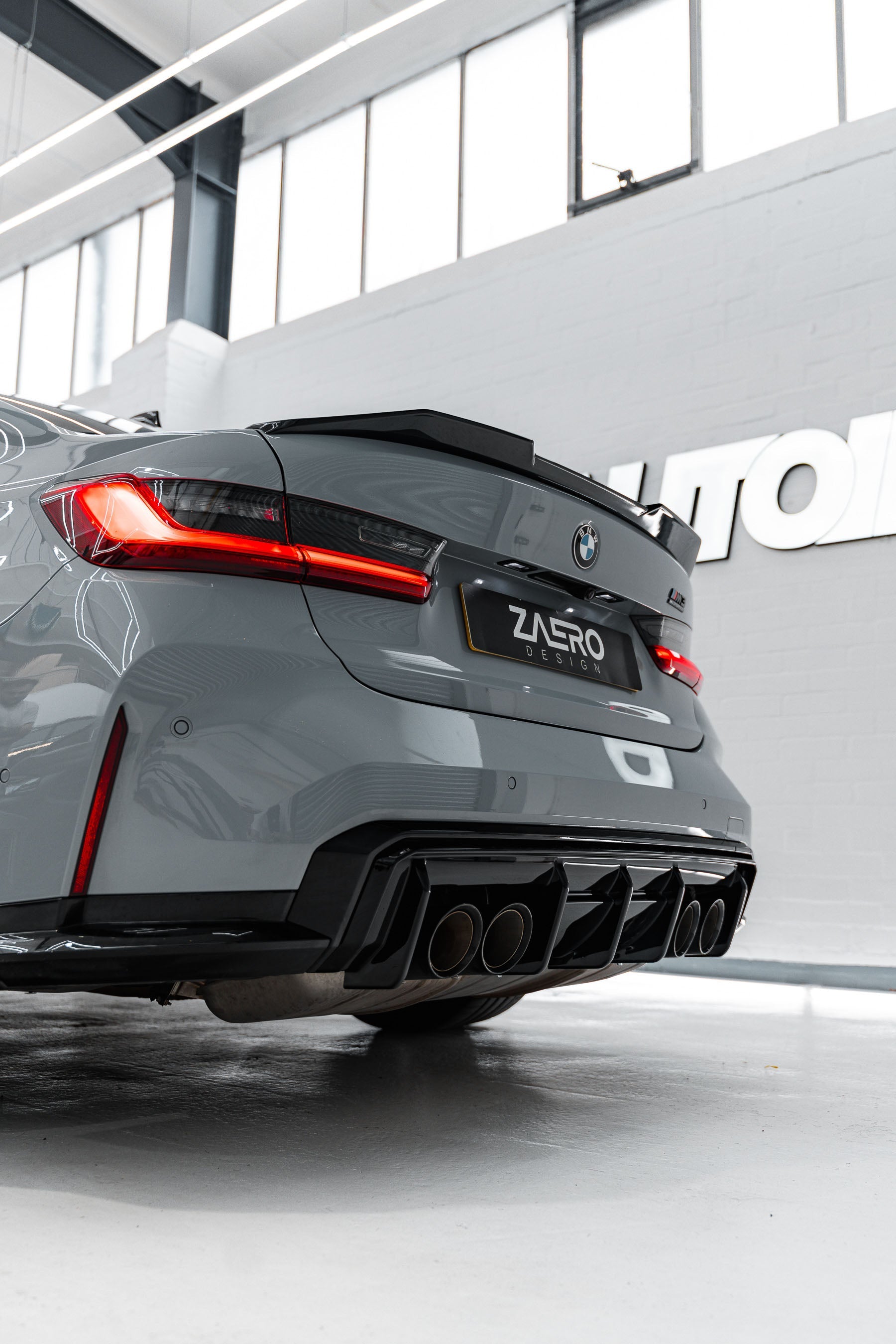 ZAERO EVO-S Rear Diffuser Gloss Black BMW M3/M4 G8X