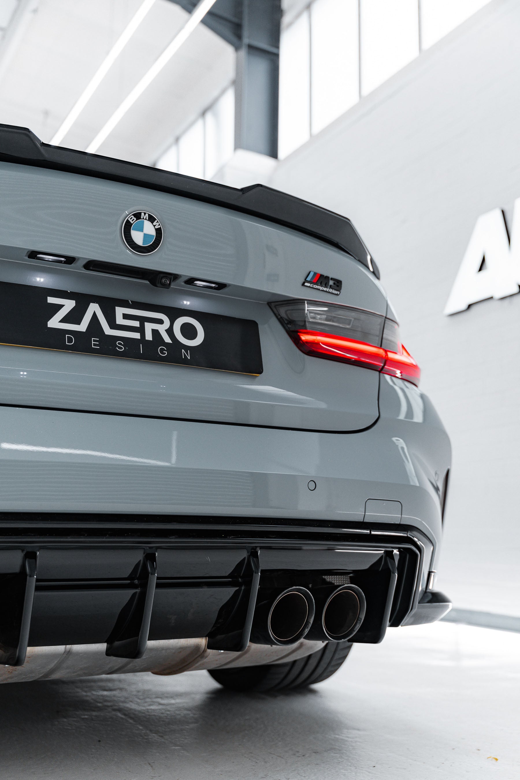 ZAERO EVO-S Rear Spoiler Lip Gloss Black for BMW M3 G80