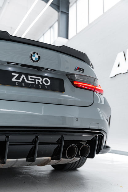 ZAERO EVO-S Rear Diffuser Gloss Black BMW M3/M4 G8X