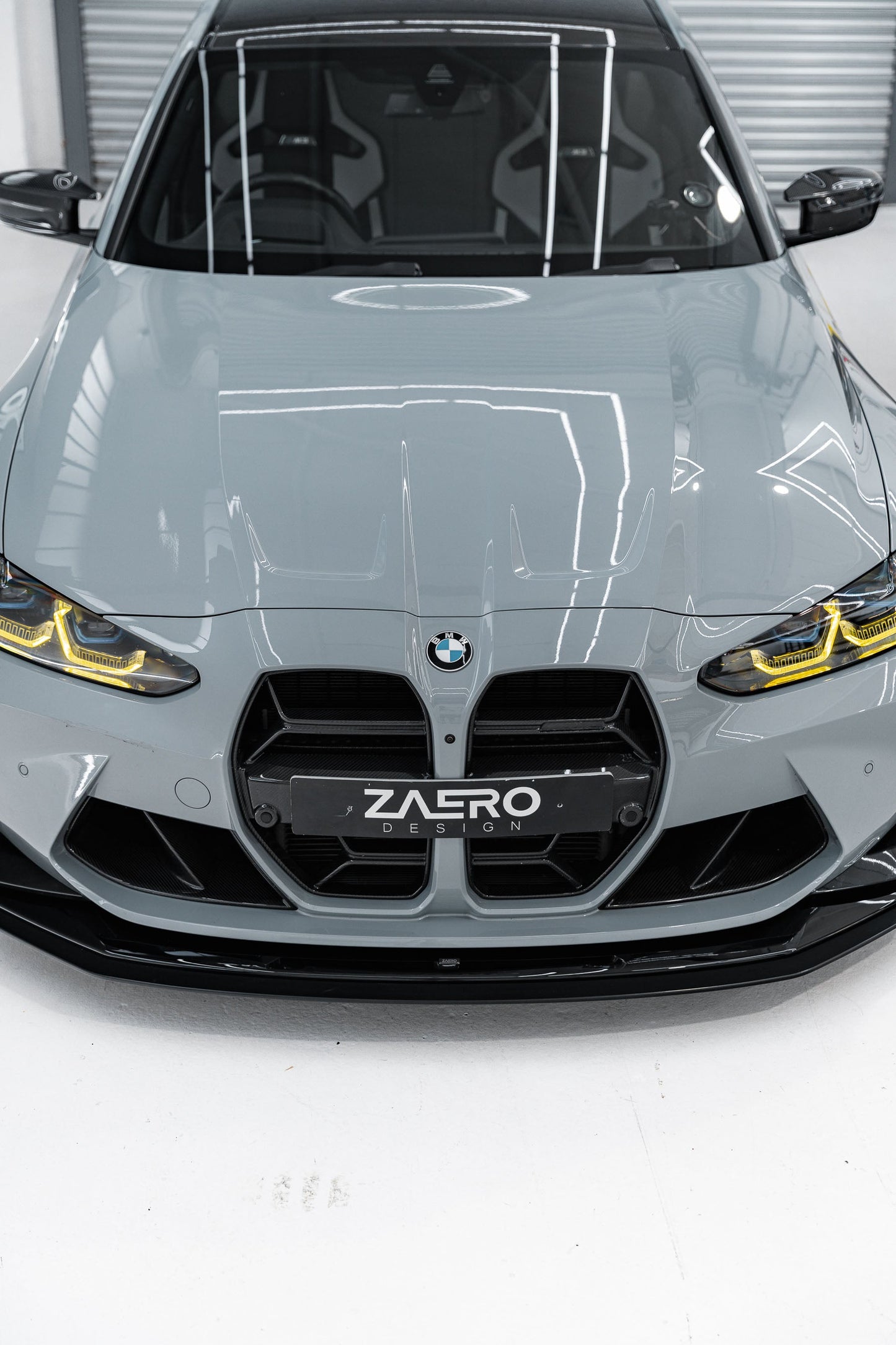 ZAERO EVO-R Adjustable Track Front Splitter for BMW M3 G80 G81 & M4 G8