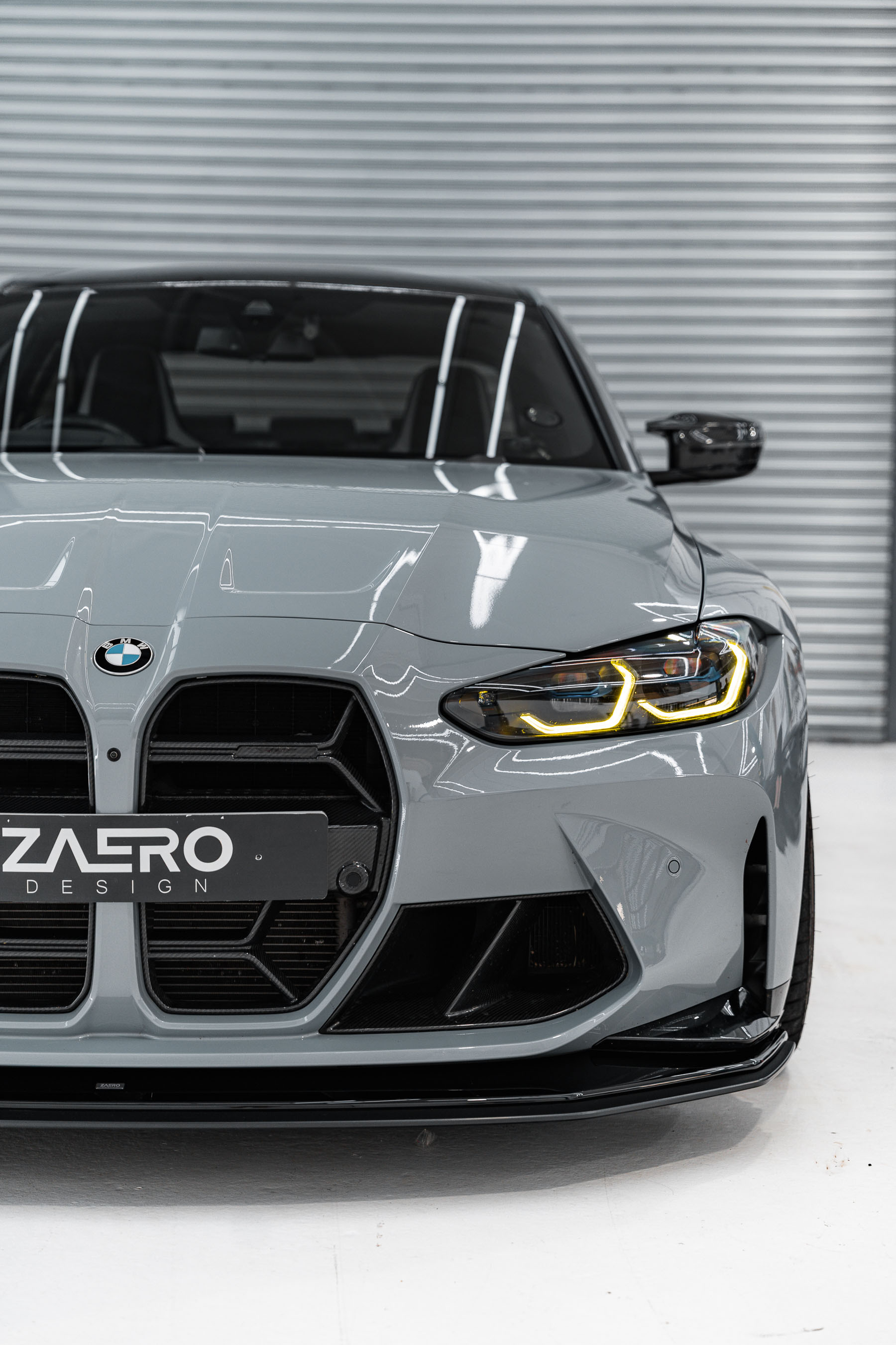 ZAERO EVO-R Adjustable Track Front Splitter for BMW M3 G80 G81 & M4 G8