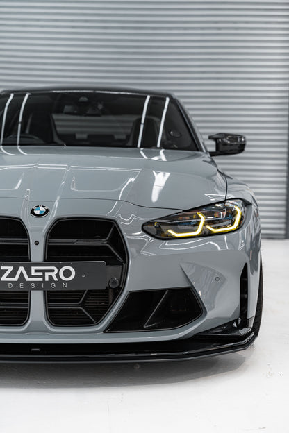 ZAERO EVO-R Adjustable Track Front Splitter for BMW M3 G80 G81 & M4 G8