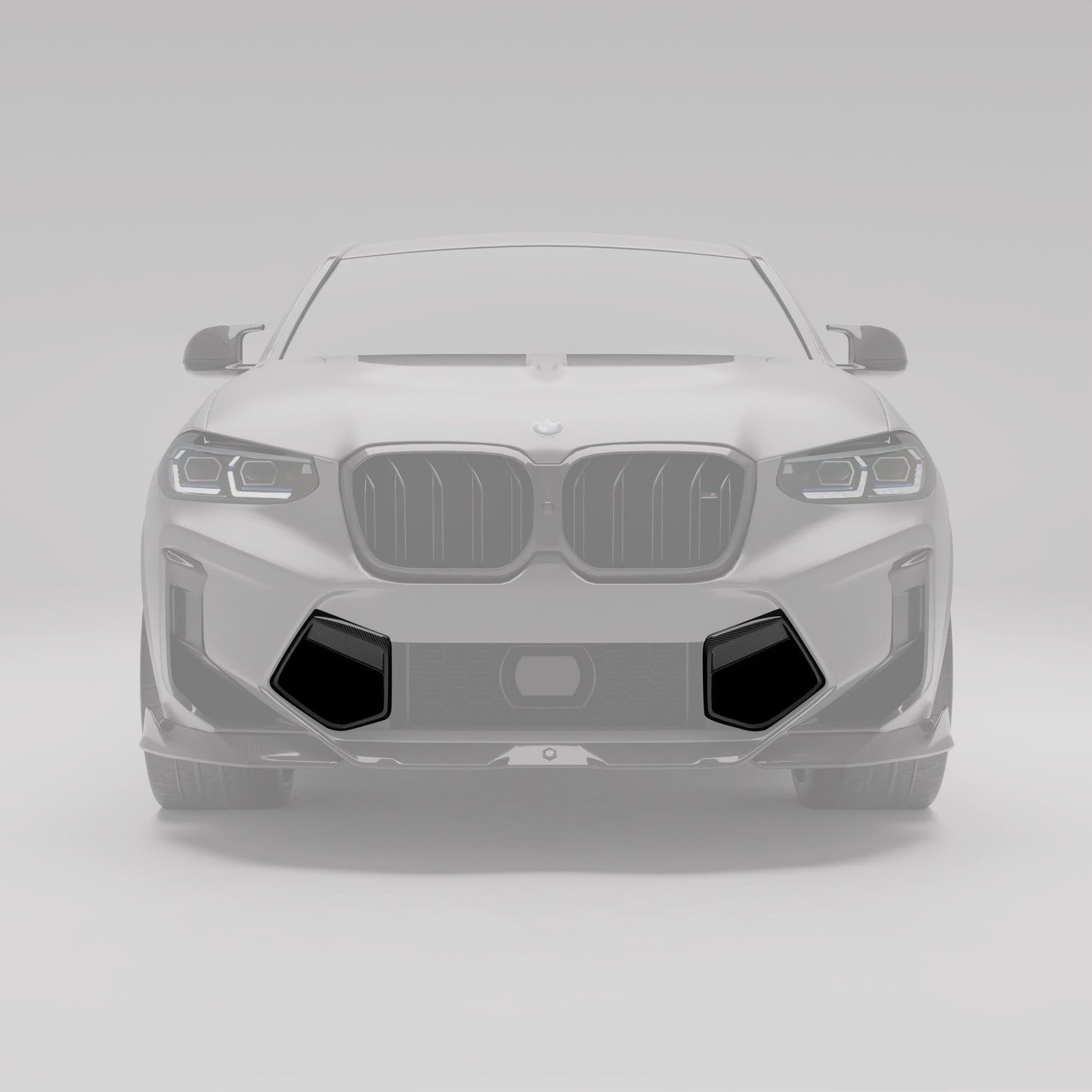 Revozport Carbon Fiber Front Bumper Vents for BMW X4M F98 LCI