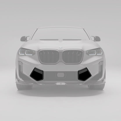 Revozport Carbon Fiber Front Bumper Vents for BMW X4M F98 LCI