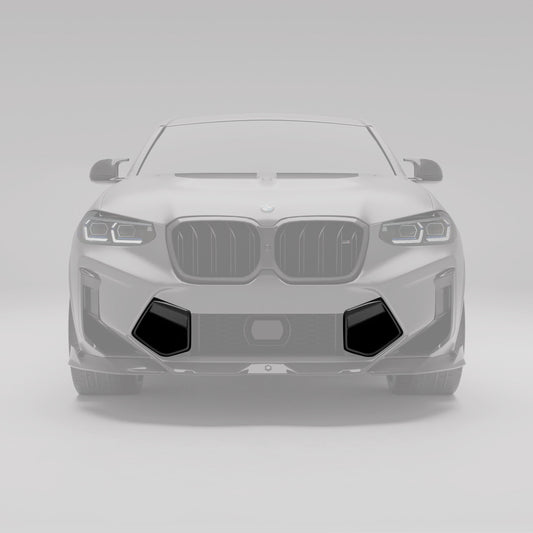 Revozport Carbon Fiber Front Bumper Vents for BMW X4M F98 LCI