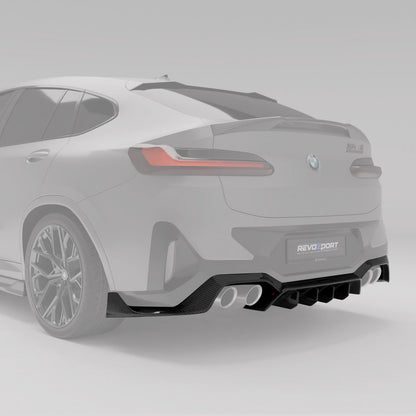 Revozport BMW X4M F98 LCI Carbon Fiber Rear Diffuser