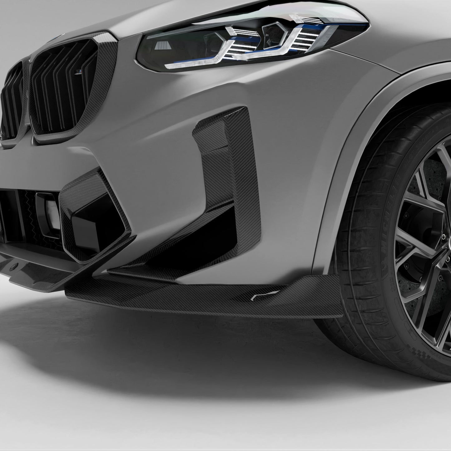 Revozport Carbon Fiber Bumper Air Intake Covers for BMW X4M F98 LCI