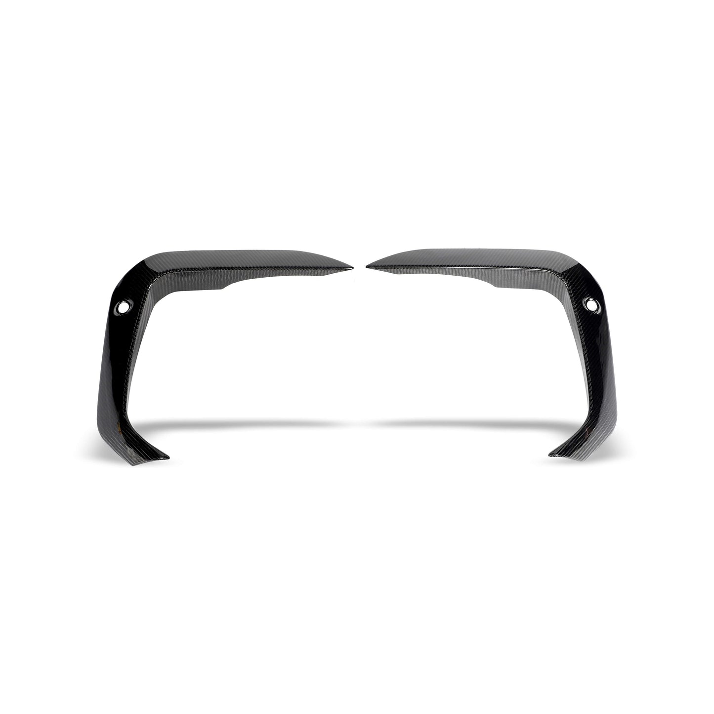 Revozport BMW X6M F96 PRE LCI Carbon Fiber Front Bumper Canards