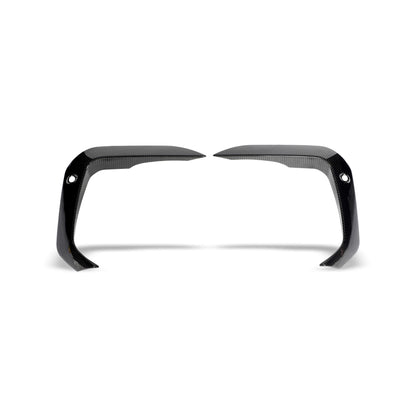 Revozport BMW X6M F96 PRE LCI Carbon Fiber Front Bumper Canards