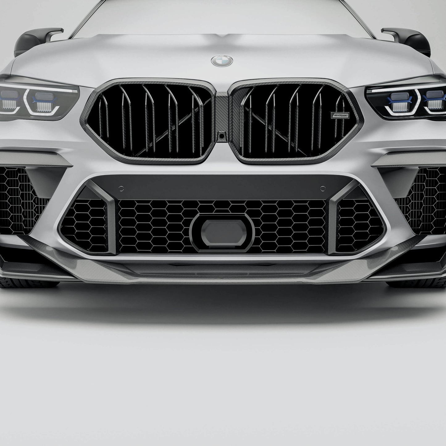 Revozport Carbon Fibre Grille for BMW X6M F96 Pre-LCI