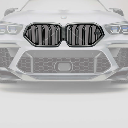 Revozport Carbon Fibre Grille for BMW X6M F96 Pre-LCI