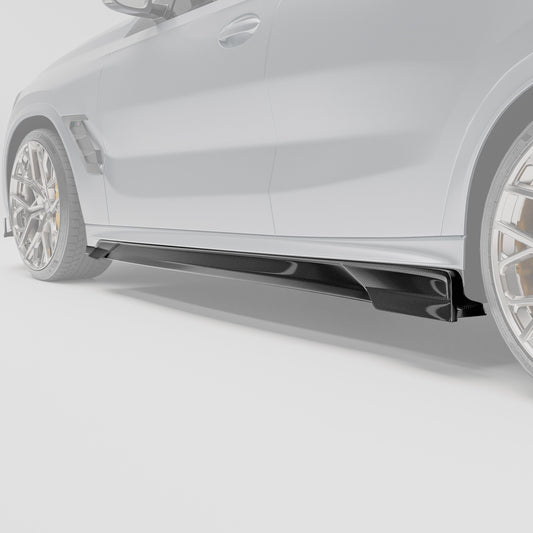 Revozport Carbon Fiber Side Skirts for BMW X6M F96 Pre-LCI