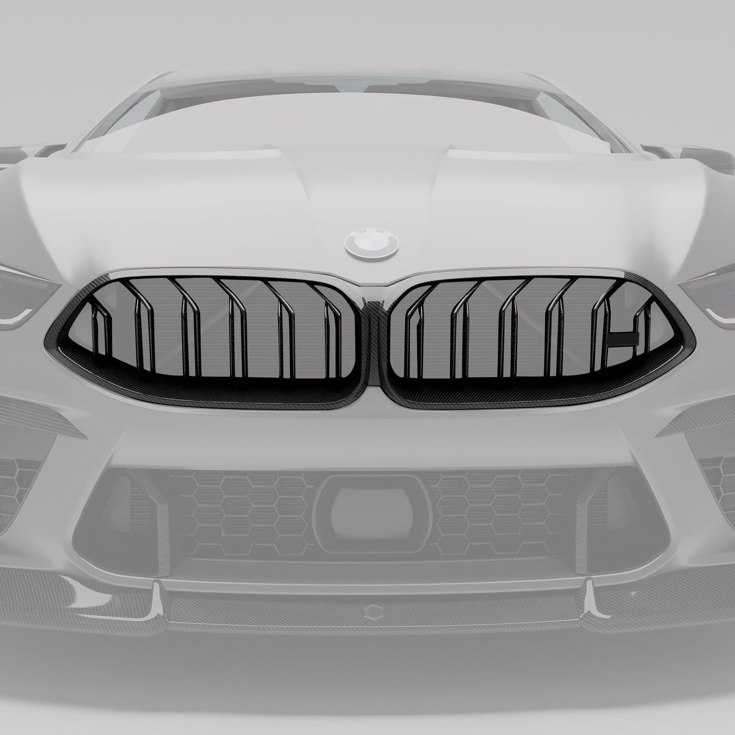 Revozport BMW M8 F91 F92 F93 Carbon Fiber Front Grille