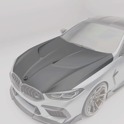 Revozport BMW M8 F91 F92 F93 Carbon Fiber Hood