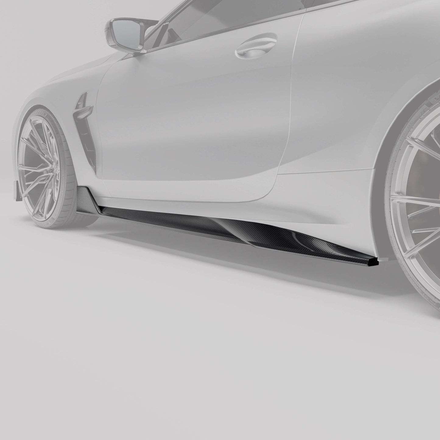 Revozport BMW M8 F91 F92 G14 G15 Carbon Fiber Side Skirts