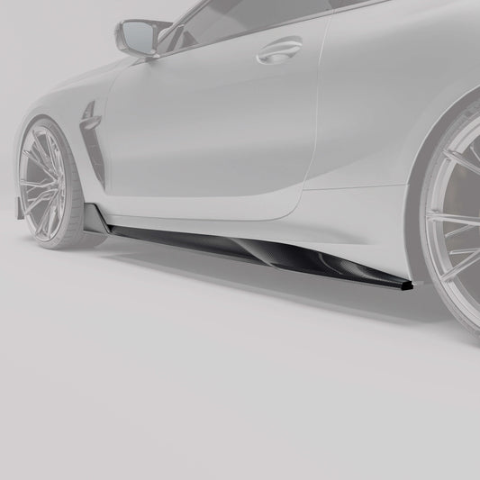 Revozport BMW M8 F91 F92 G14 G15 Carbon Fiber Side Skirts