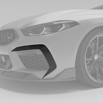 Revozport BMW M8 F91 F92 F93 Carbon Fibre Canards