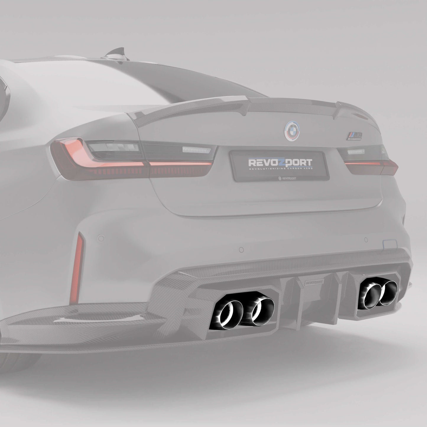 Revozport BMW M2 G87 / M3 G80 / M4 G82 Stainless Steel Tailpipe Silver