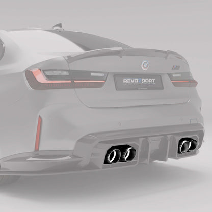 Revozport BMW M2 G87 / M3 G80 / M4 G82 Stainless Steel Tailpipe Silver