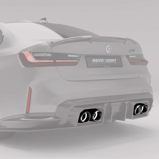 Revozport BMW M2 G87 / M3 G80 / M4 G82 Stainless Steel Tailpipe Silver