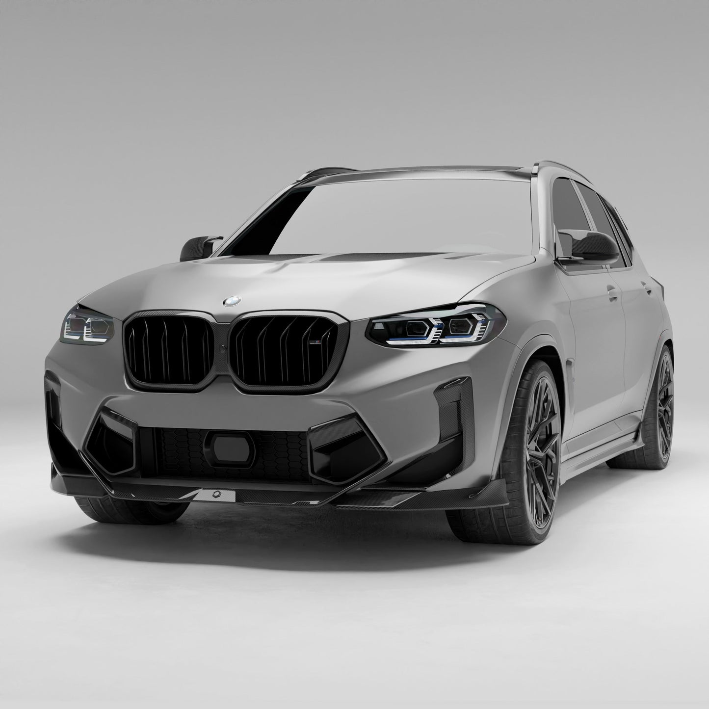 Revozport Carbon Fibre Front Lip for BMW X3M F97 LCI / X4M F98 LCI