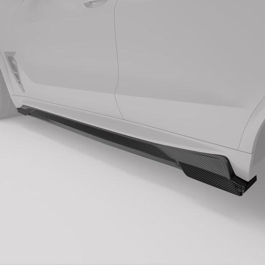 Revozport Carbon Fiber Side Skirts for BMW X5M F95 PRE LCI