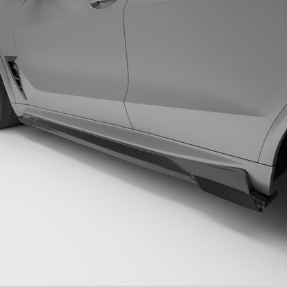 Revozport Carbon Fiber Side Skirts for BMW X5M F95 PRE LCI