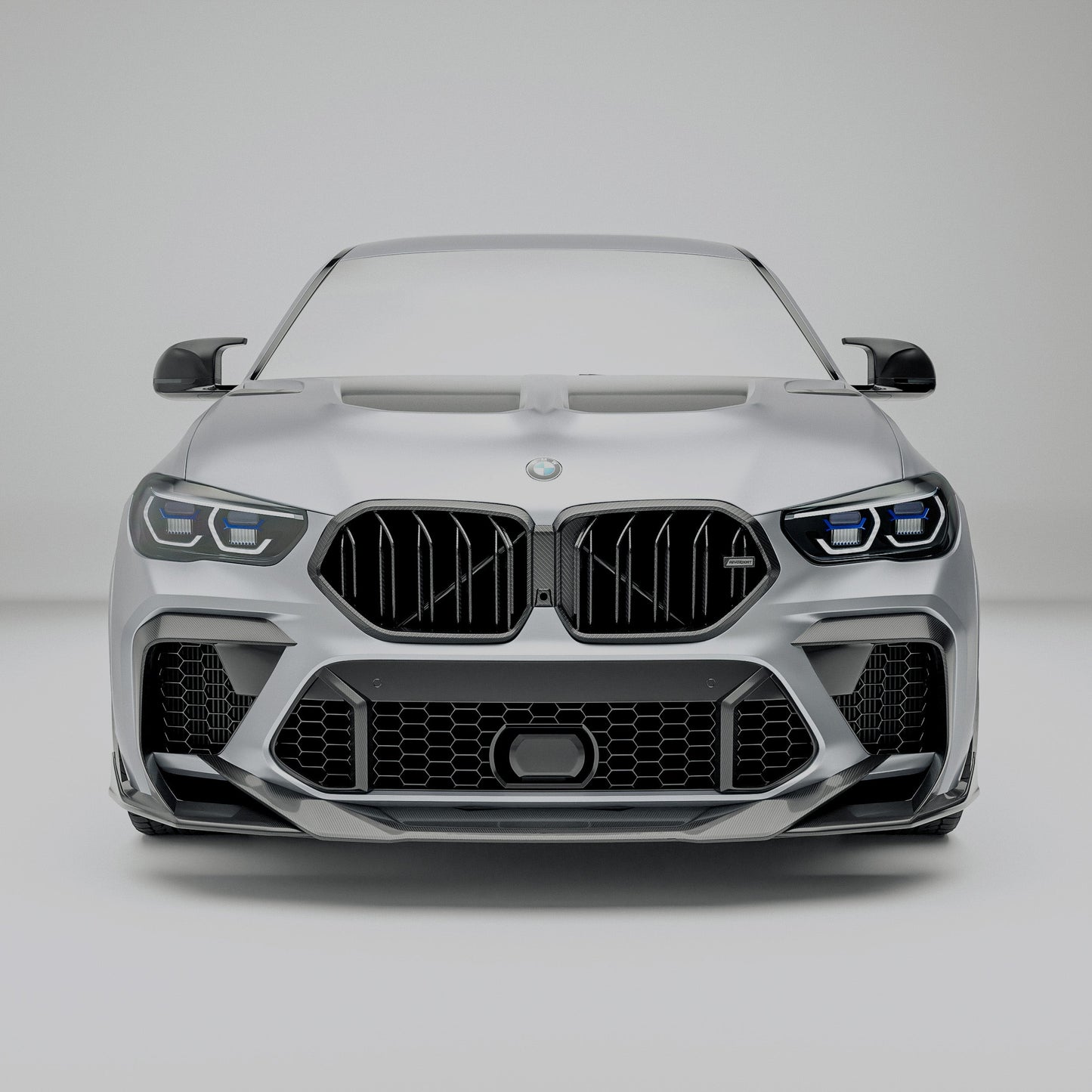 Revozport Carbon Fiber Air Intake Trim for BMW X6M F96 Pre-LCI
