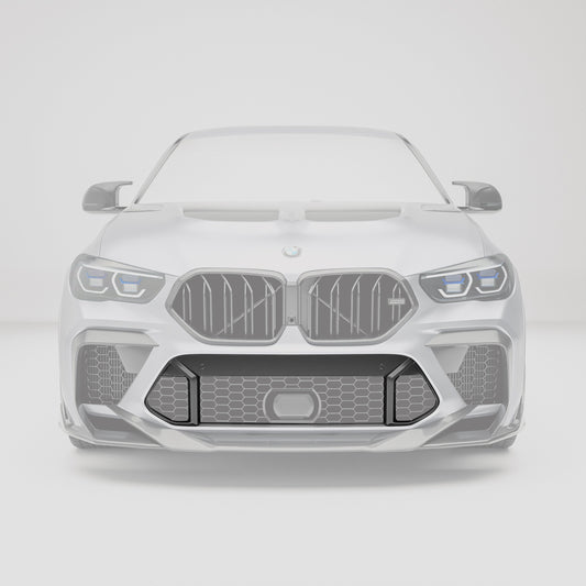 Revozport Carbon Fiber Air Intake Trim for BMW X6M F96 Pre-LCI
