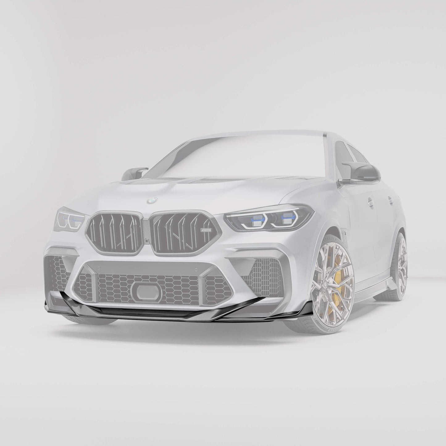 Revozport BMW X6M F96 PRE LCI Carbon Fiber Front Lip