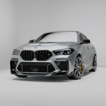 Revozport BMW X6M F96 PRE LCI Carbon Fiber Front Lip