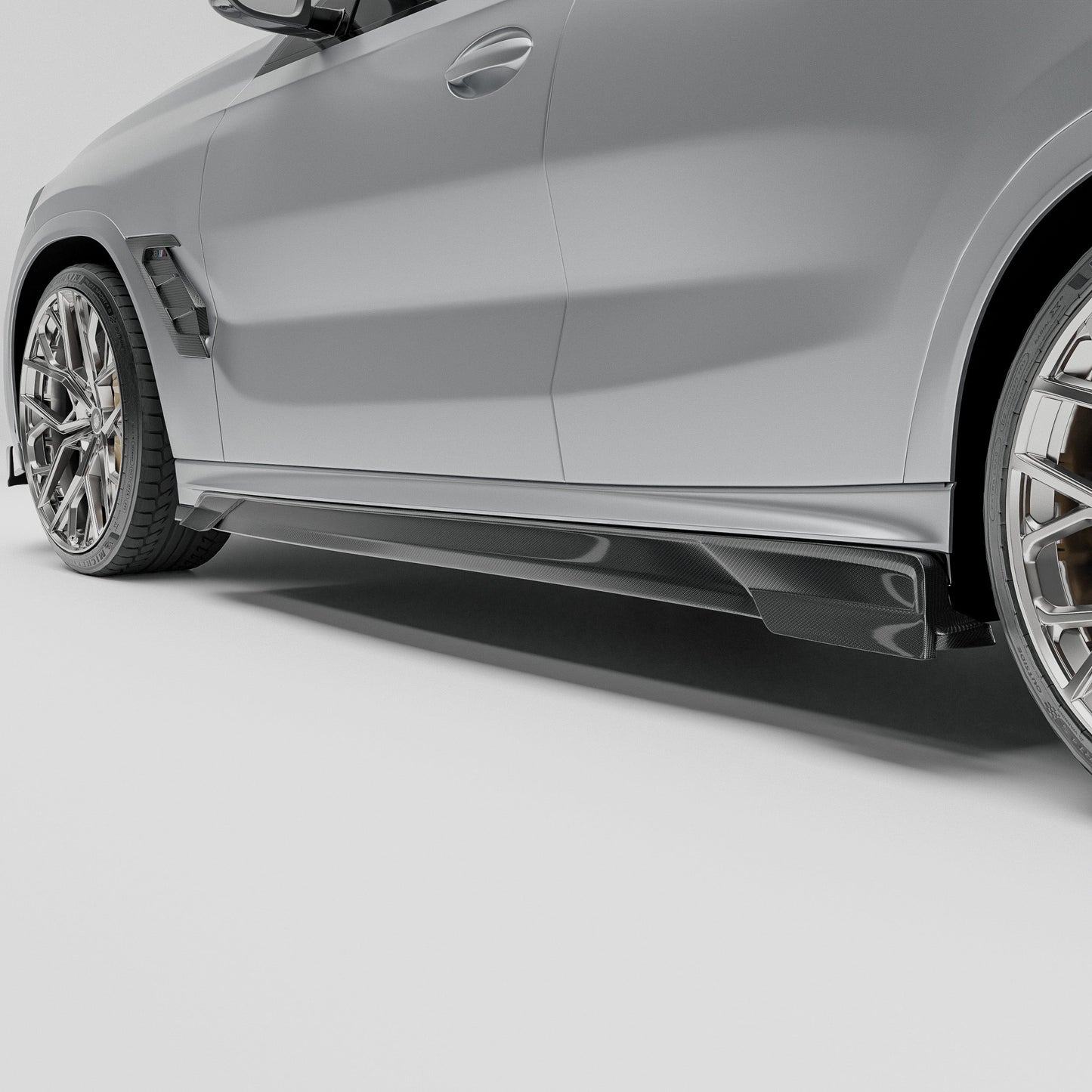 Revozport Carbon Fiber Side Skirts for BMW X6M F96 Pre-LCI