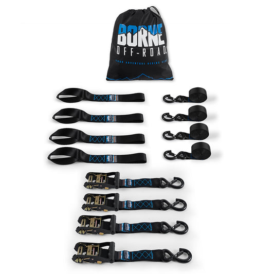 Mishimoto Heavy-Duty Ratchet Tie-Down Kit 4-Pack