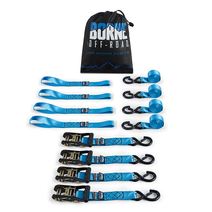 Heavy-Duty Ratchet Tie-Down Kit (4-Pack)