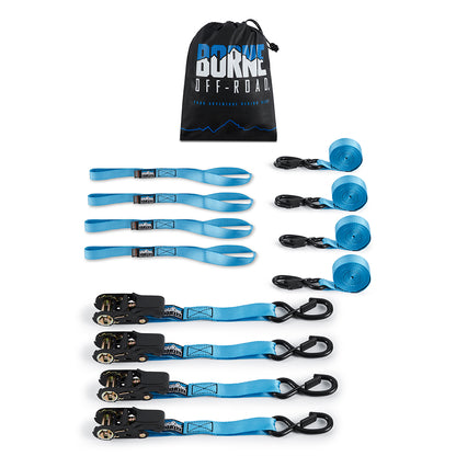 Medium-Duty Ratchet Tie-Down Kit (4-Pack)