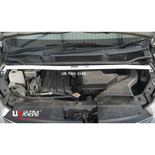 Ultra Racing 2-Point Front Upper Strut Bar for Nissan Serena C26