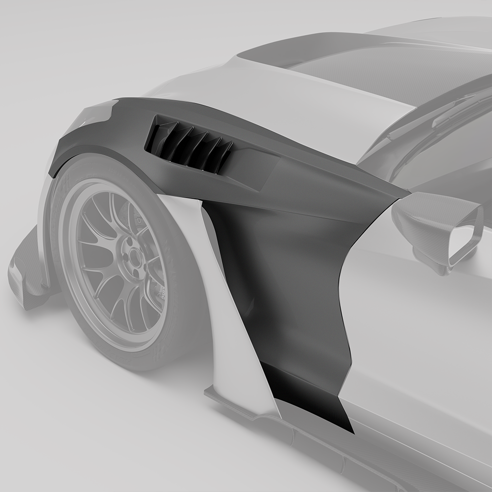 Revozport Corvette C7 Carbon Fiber Vented Front Fenders