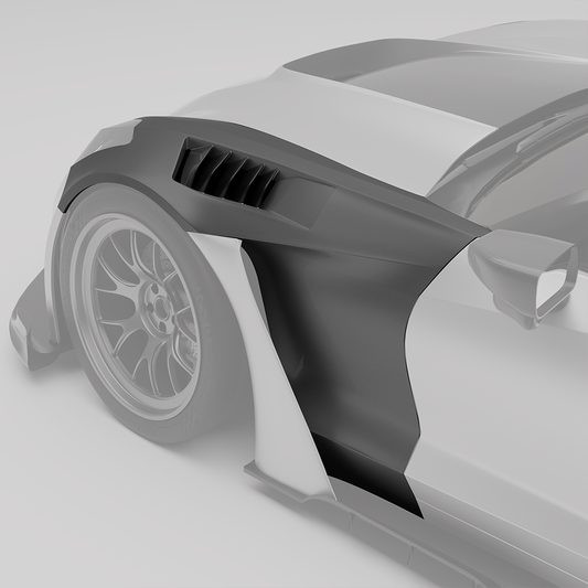 Revozport Corvette C7 Carbon Fiber Vented Front Fenders