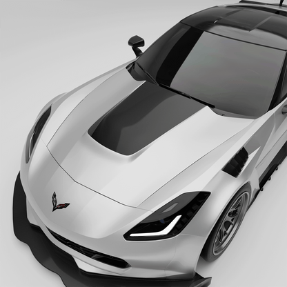 Revozport Corvette C7 Carbon Fiber Vented Hood
