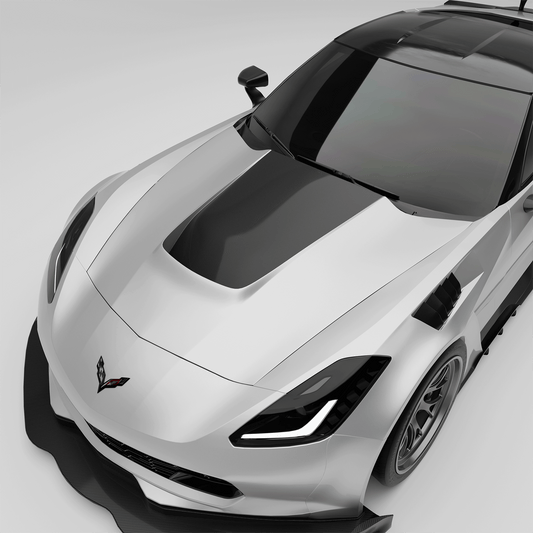Revozport Corvette C7 Carbon Fiber Vented Hood