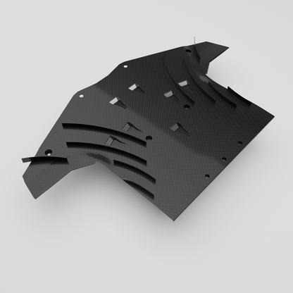 Revozport Corvette C7 Carbon Fibre Mid-Splitter – CFD Cooling