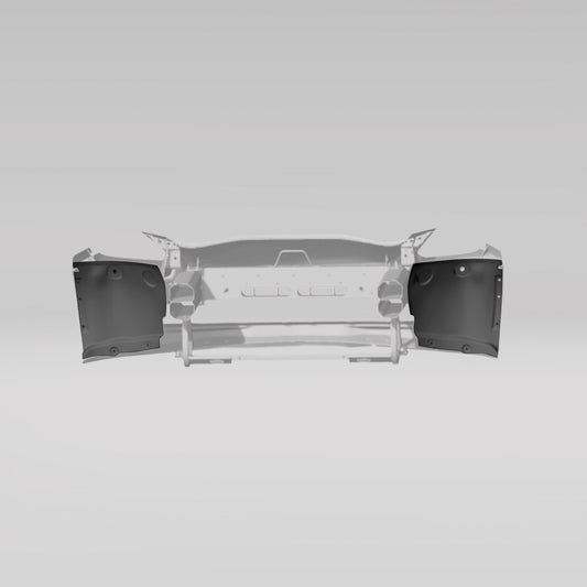Revozport Corvette C7 Carbon Fiber Front Inner Fender Liner Set