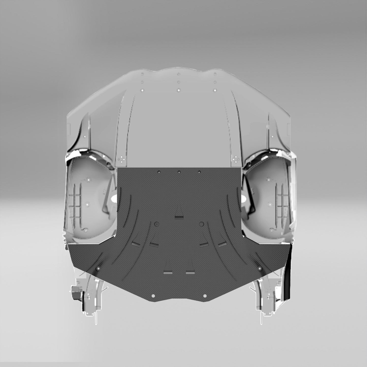 Revozport Corvette C7 Carbon Fibre Mid-Splitter – CFD Cooling