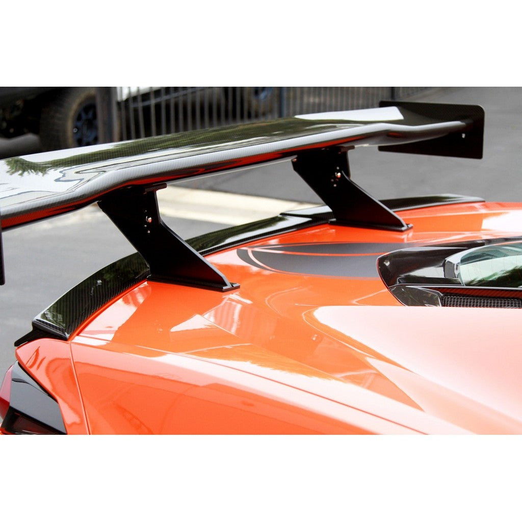 APR GTC-500 Adjustable Carbon Fibre Wing for Chevrolet Corvette C8 Coupe 2020+ - image 7